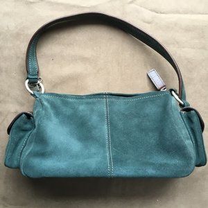 Fossil Green Suede Purse